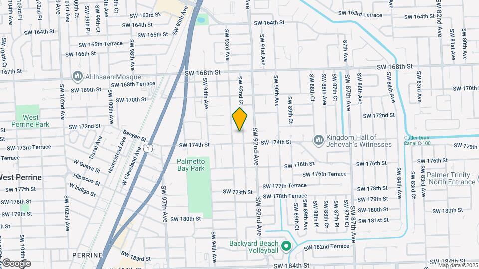 17320 SW 92nd Ct Map and Location Details