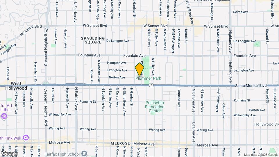 1127-1135.5 N Vista St Map and Location Details