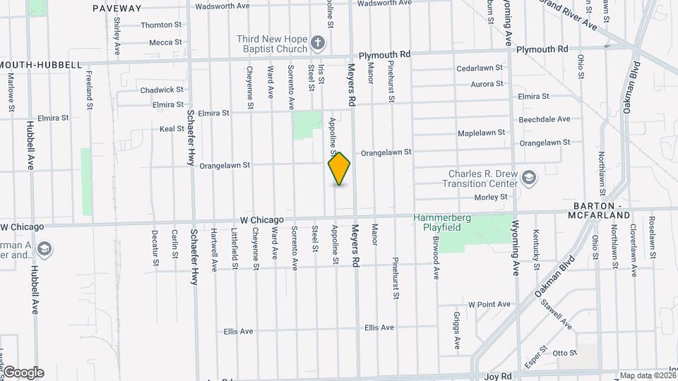 9580 Appoline St Map and Location Details