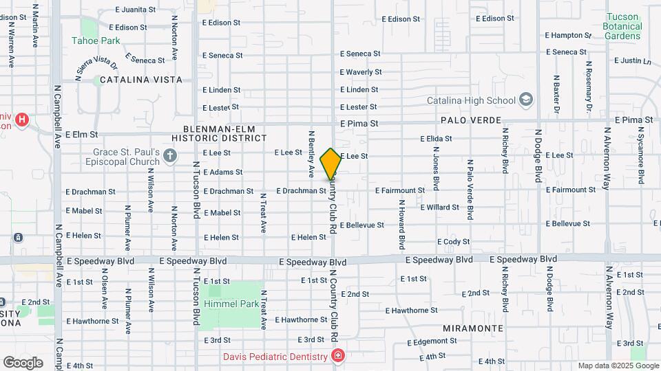 3045 E Drachman St Map and Location Details