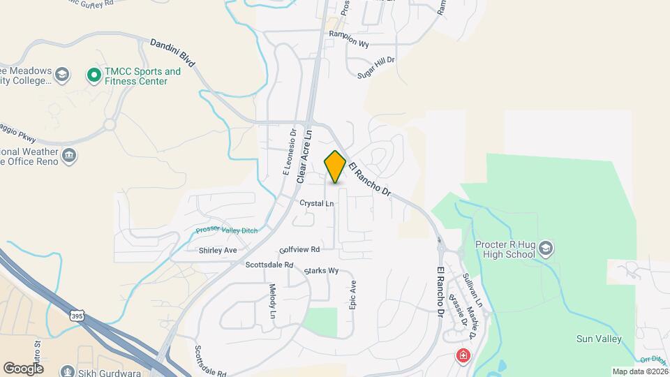 3950 Clear Acre Ln Map and Location Details