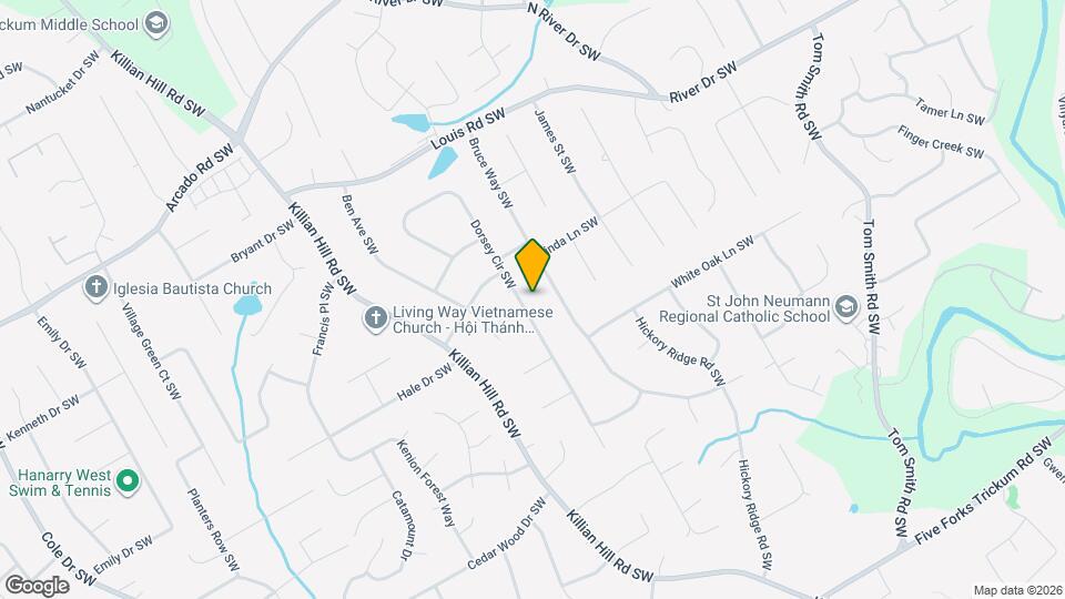 558 Dorsey Cir SW Mapa y Detalles de la Ubicación