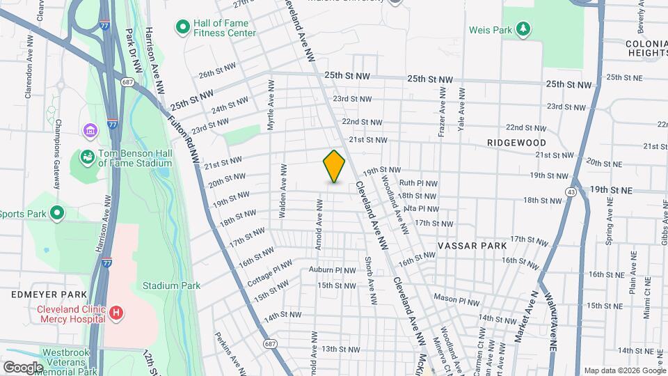 1103 19th St NW Map and Location Details