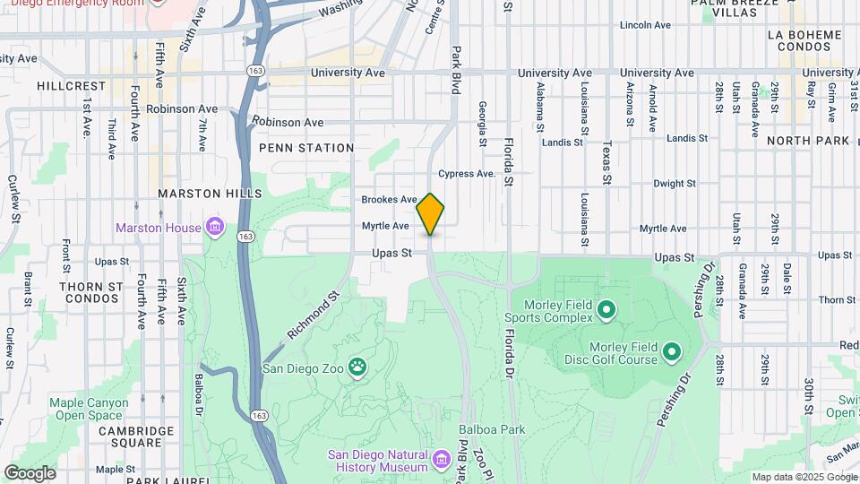 3415 Park Blvd Map and Location Details