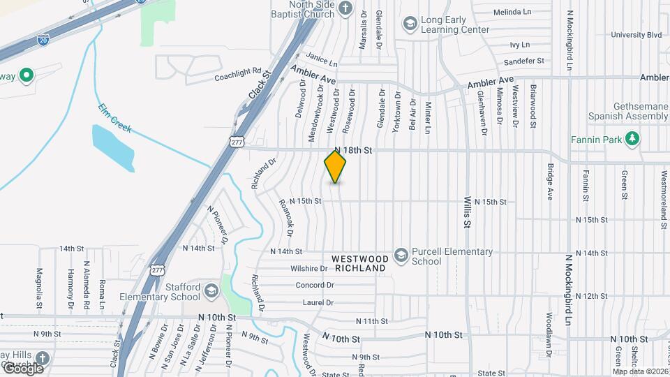 1526 Rosewood Dr Map and Location Details