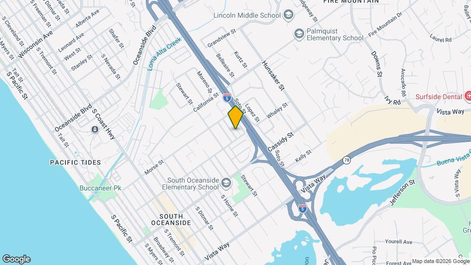 1630 Moreno St Mapa y Detalles de la Ubicación