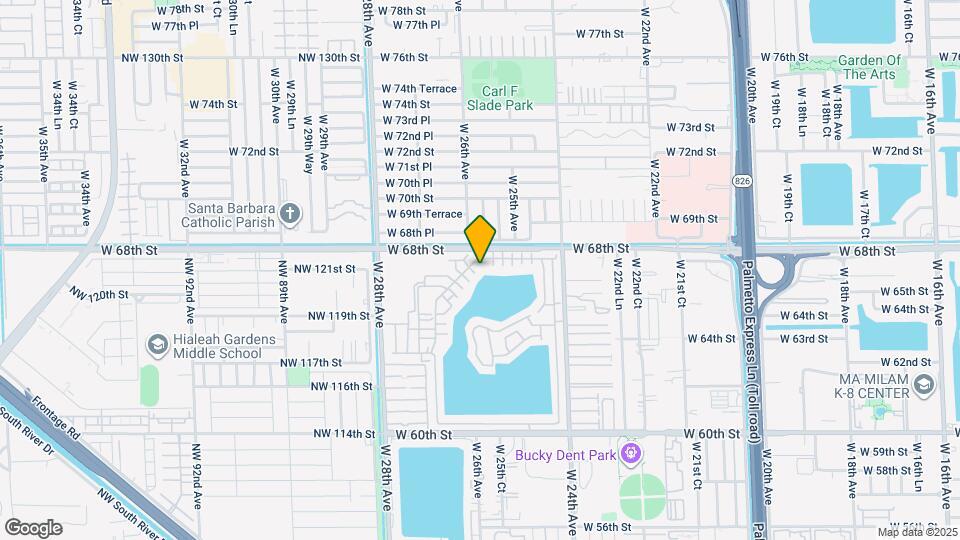 6705 W 26th Dr Map and Location Details