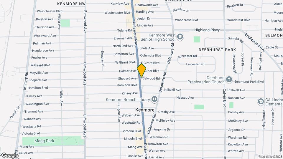 3113 Delaware Ave Map and Location Details