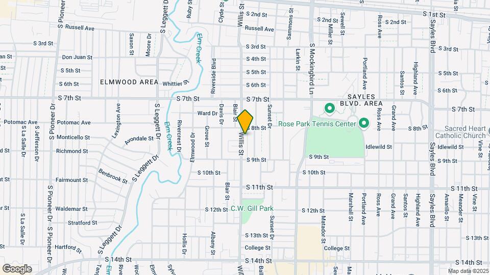 833 S Willis St Map and Location Details