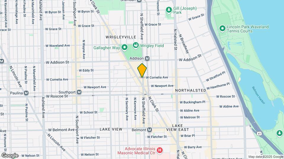 3457 N Sheffield Ave Mapa y Detalles de la Ubicación