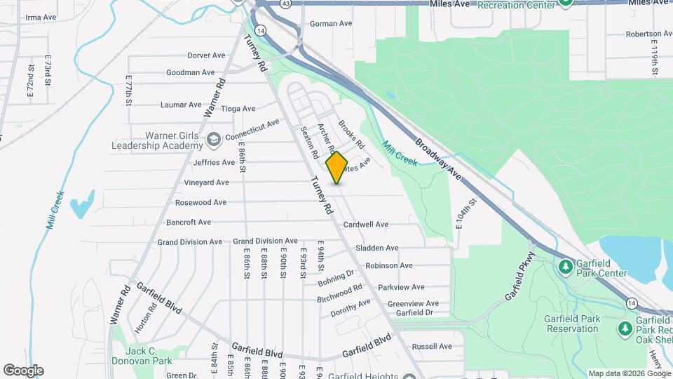 9509 Rosewood Ave Map and Location Details