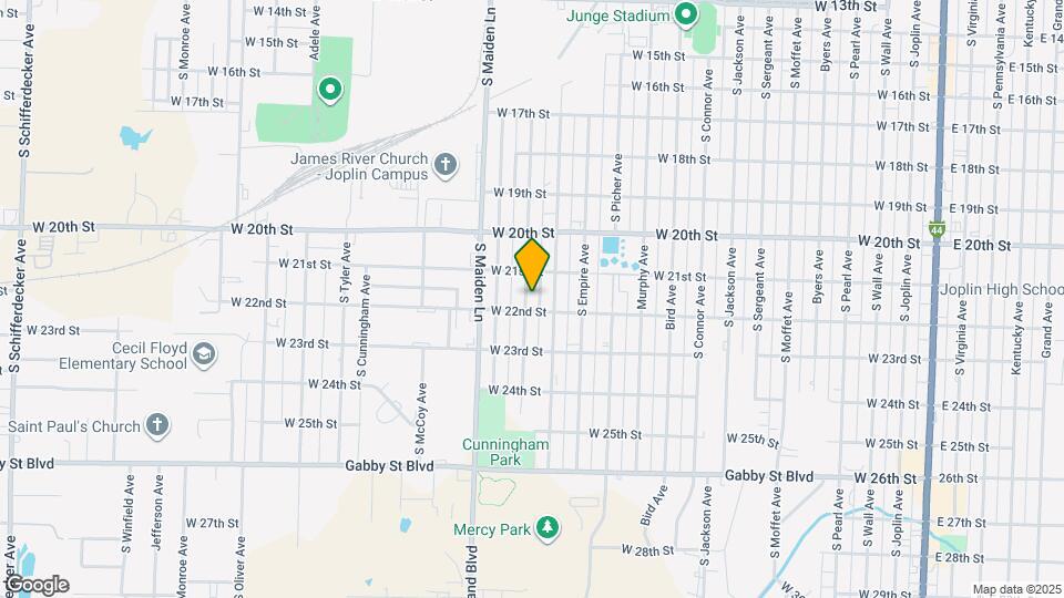 2123 S Porter Ave Map and Location Details