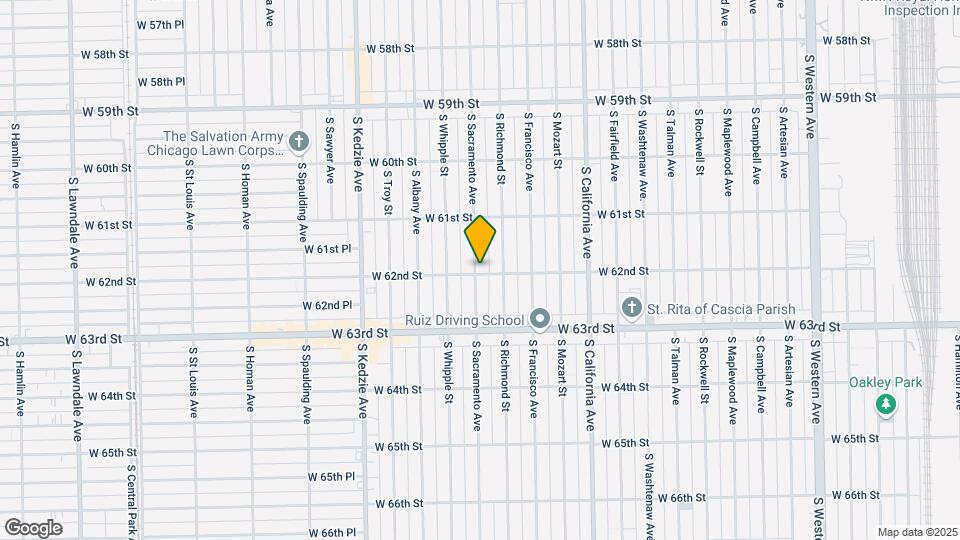 6155-6159 S Sacramento Ave Map and Location Details