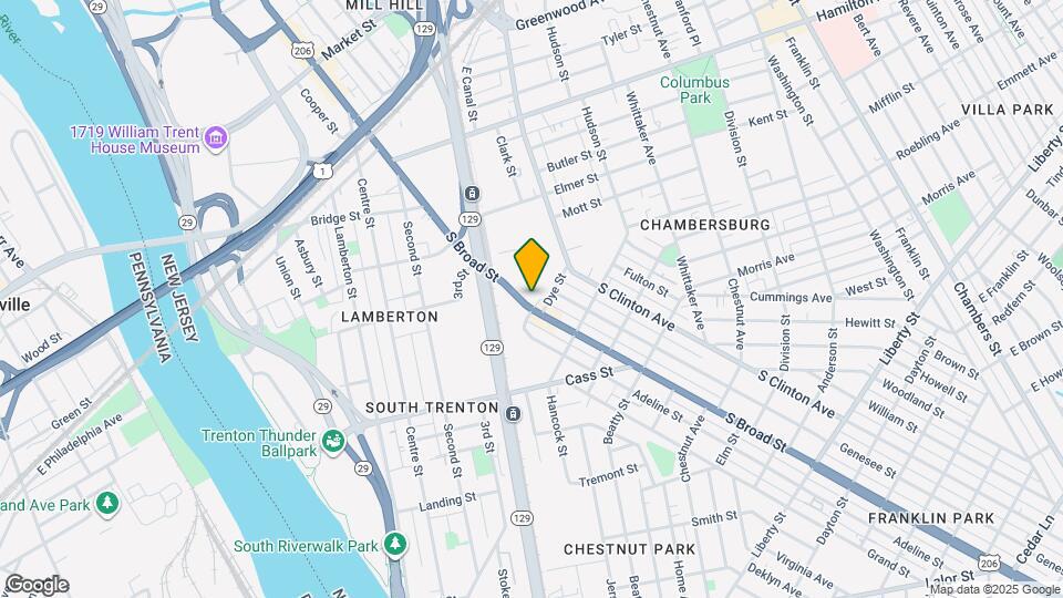 666 S Broad St Map and Location Details