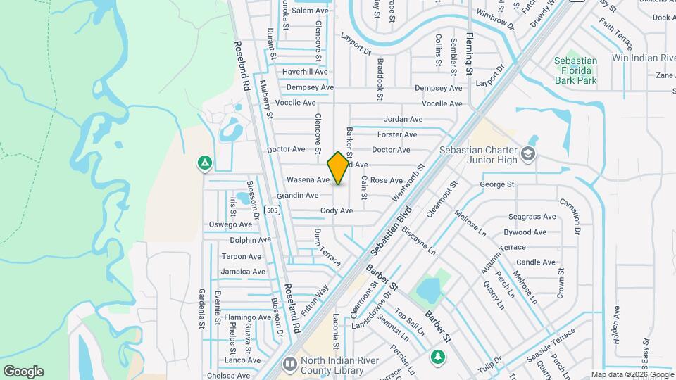 821 Barber St Mapa y Detalles de la Ubicación