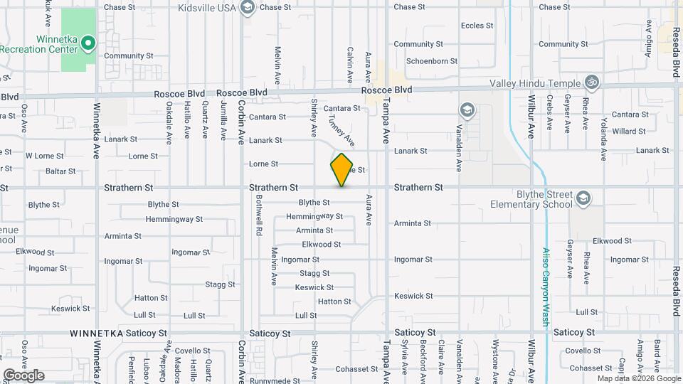 19412 Strathern St Map and Location Details