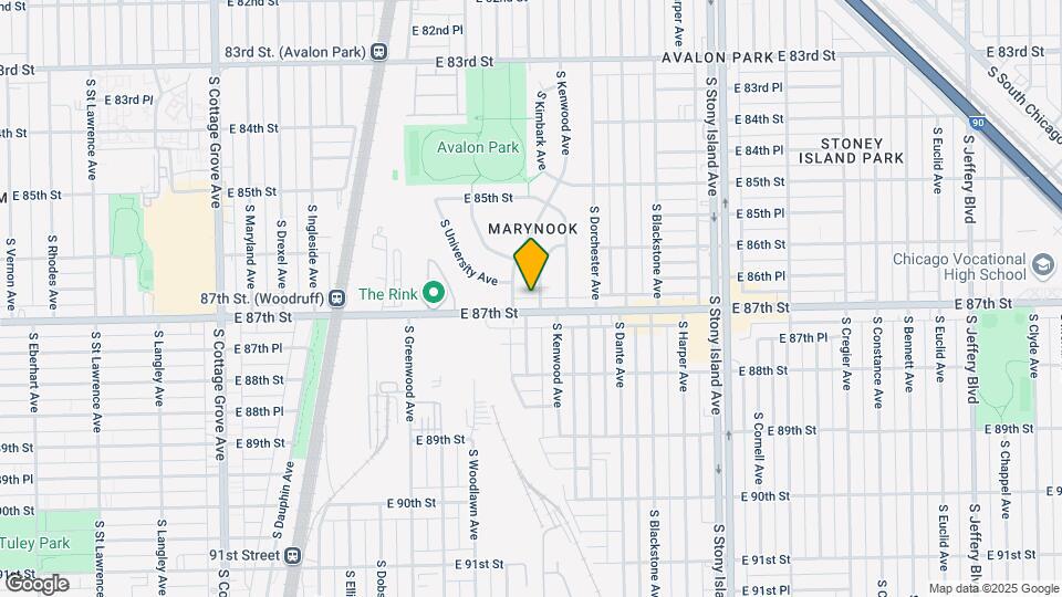 8670 S Kimbark Ave Map and Location Details