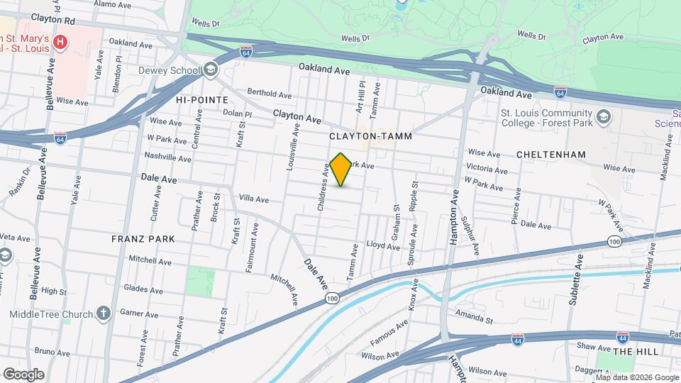 6436 Nashville Ave Map and Location Details