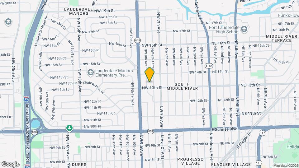 1312 NW 8th Ave Map and Location Details