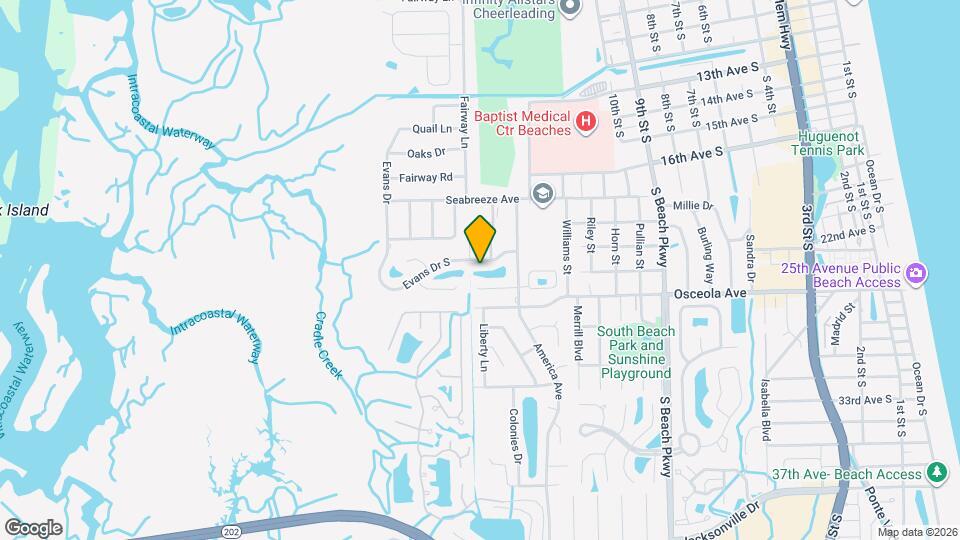 1662 Evans Dr S Map and Location Details