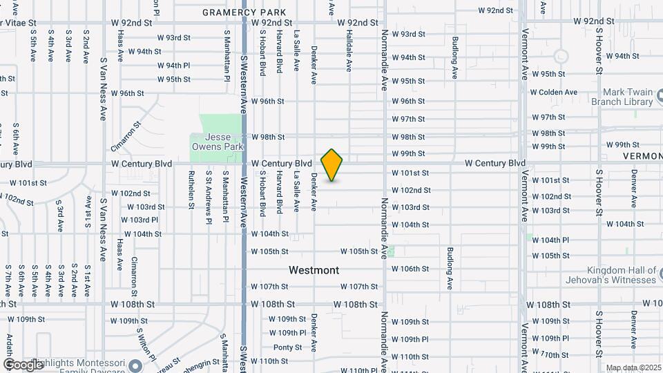 1535 W 102nd St Map and Location Details