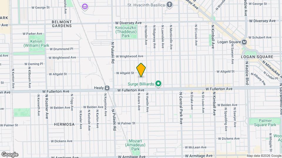 2439 N Avers Ave Map and Location Details