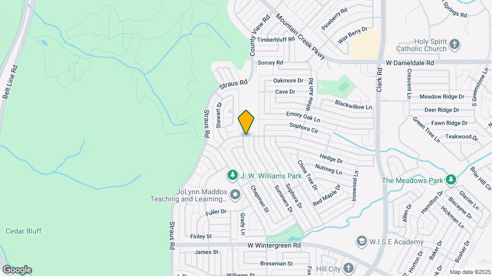 1638 Tuley St Map and Location Details