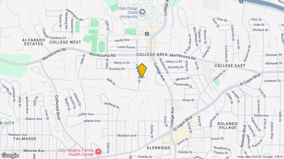 4967 Campanile Dr Map and Location Details