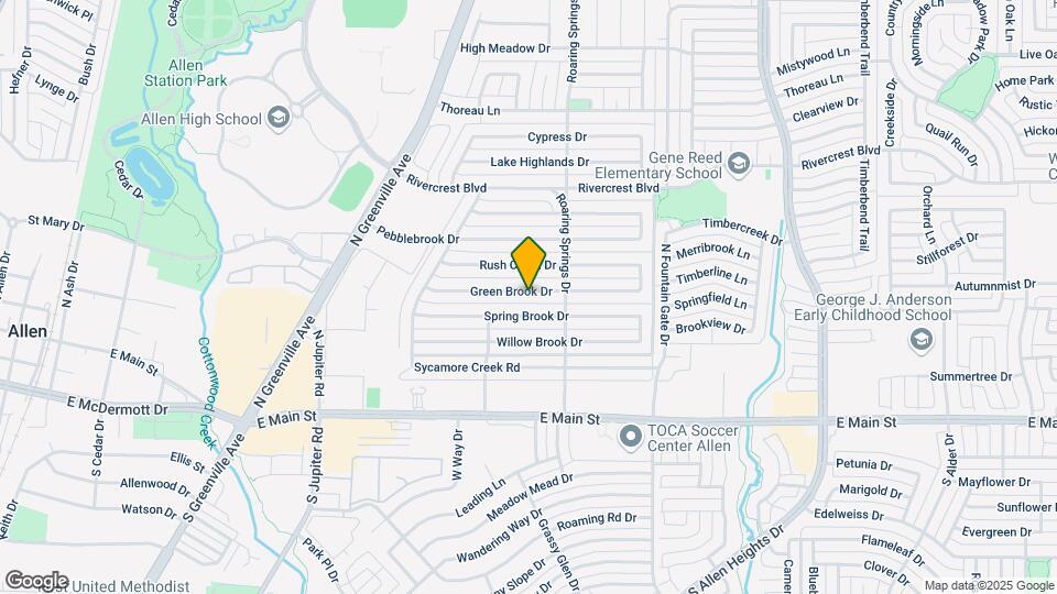 812 Green Brook Dr Map and Location Details