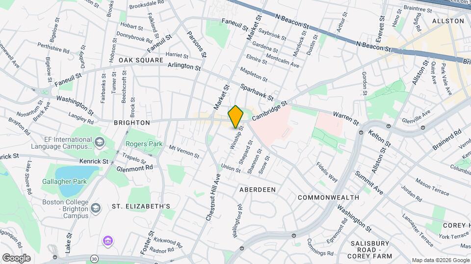 13 Winship St Mapa y Detalles de la Ubicación