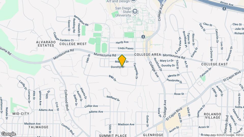 5604 Dorothy Way Map and Location Details