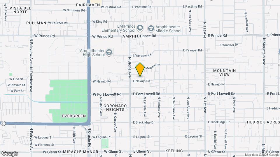 115 E Navajo Rd, Unit 1 Map and Location Details