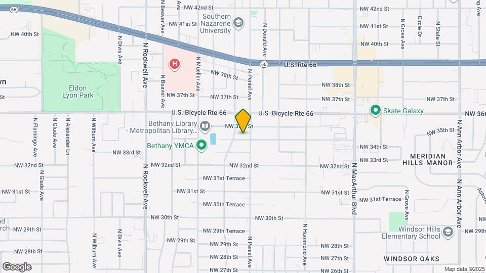 6605 NW 34th St Map and Location Details