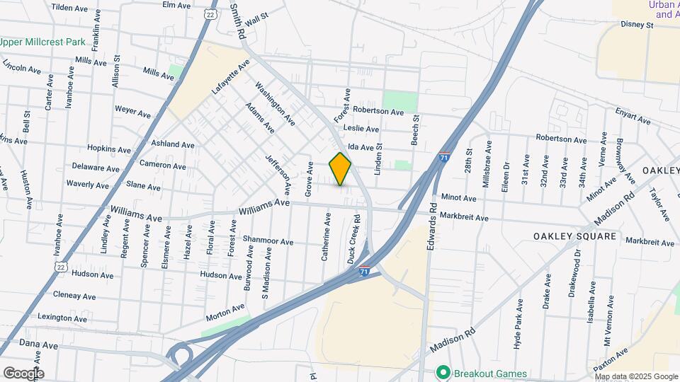 2541 Melrose Ave Map and Location Details