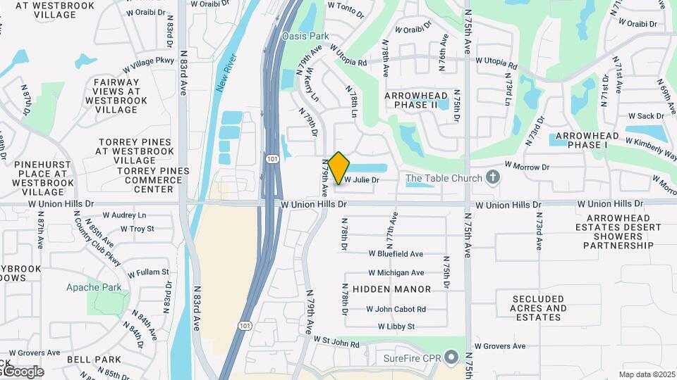 7834 W McRae Way Map and Location Details