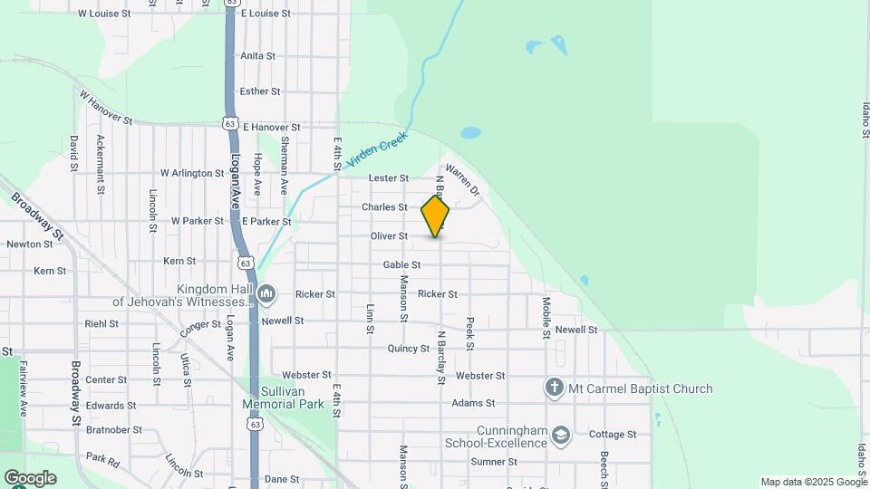 1125 N Barclay St Map and Location Details