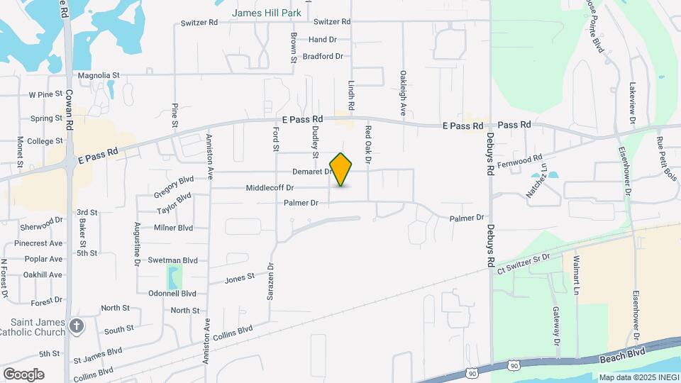 2504 Middlecoff Dr Mapa y Detalles de la Ubicación