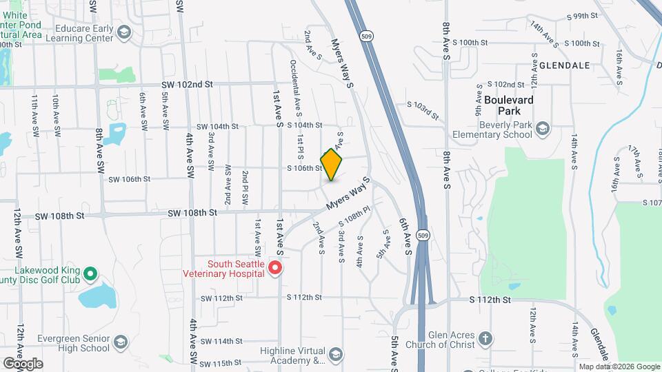 215 S 107th St Map and Location Details