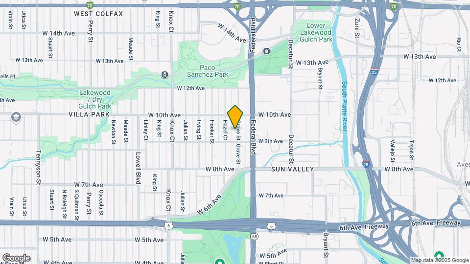 939 Grove St Map and Location Details