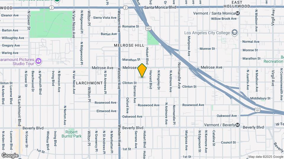 609 N Hobart Blvd Mapa y Detalles de la Ubicación