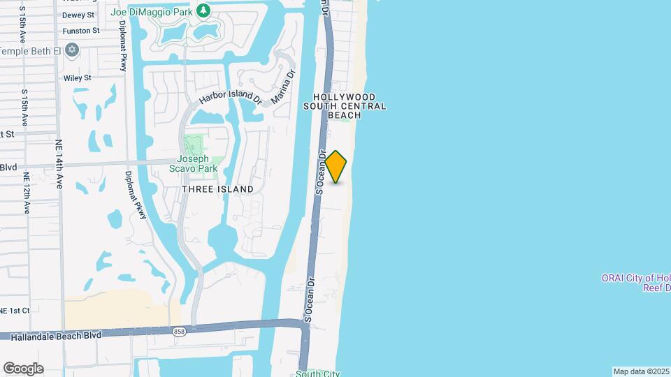 3101 S Ocean Dr Map and Location Details
