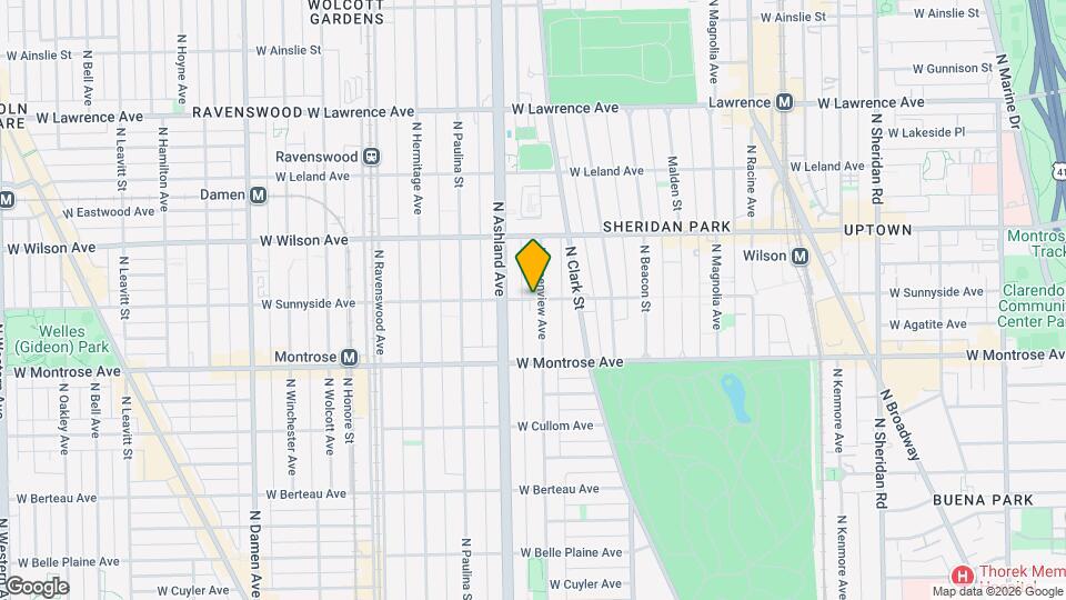 1515 W Sunnyside Ave Map and Location Details