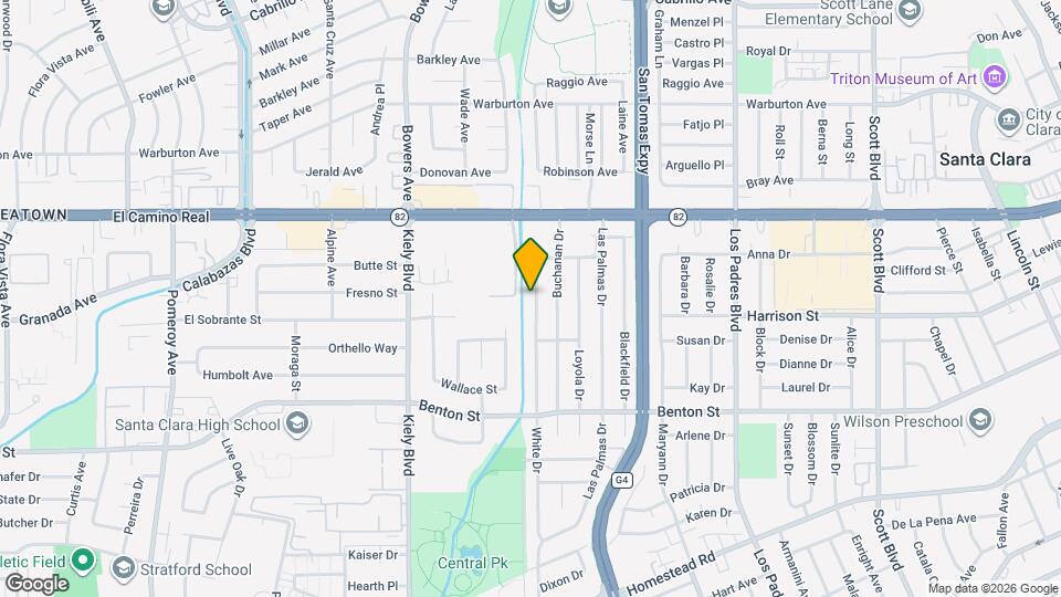 1332 White Dr Map and Location Details