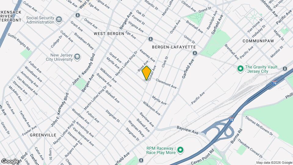 8 Grant Ave, Unit 1L Map and Location Details