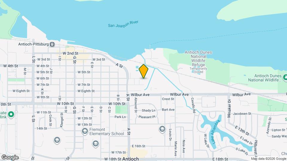 104 E 6th St Map and Location Details