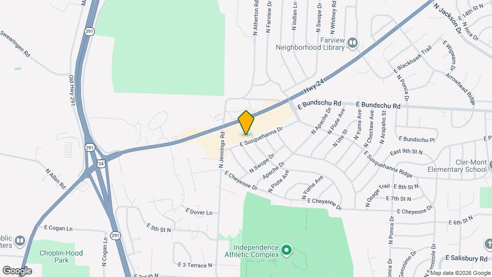 17322 E Susquehanna Dr Map and Location Details