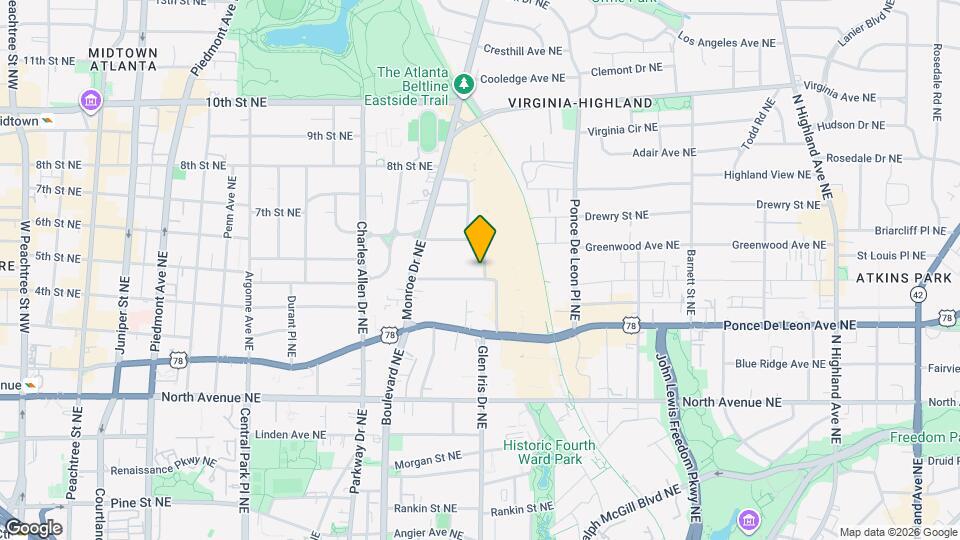 582 St Charles Ave NE Map and Location Details