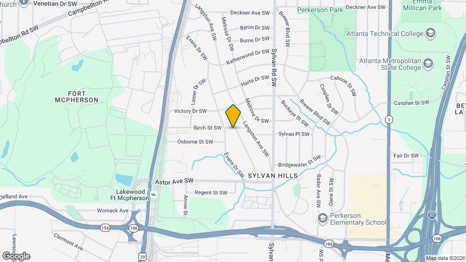 1028 Birch St SW Mapa y Detalles de la Ubicación