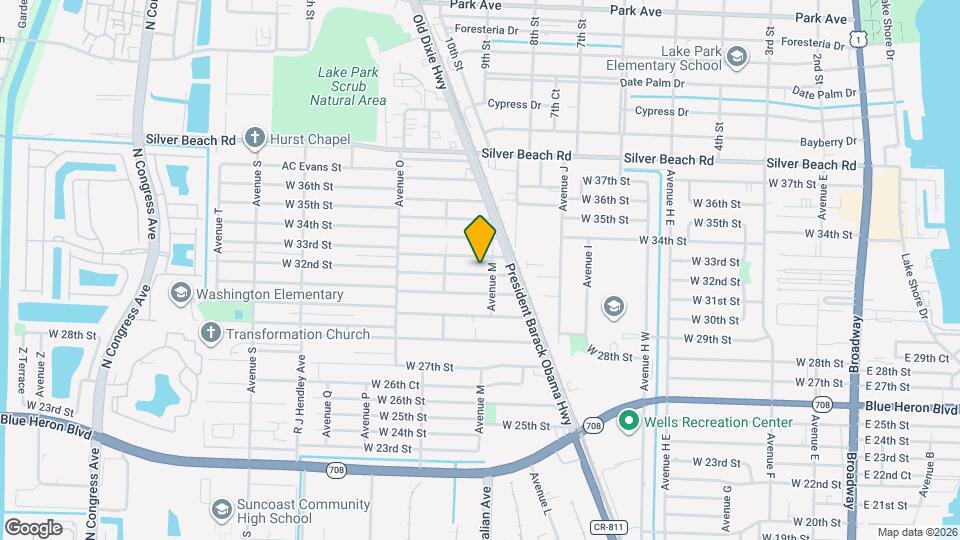 1116 W 32nd St Map and Location Details