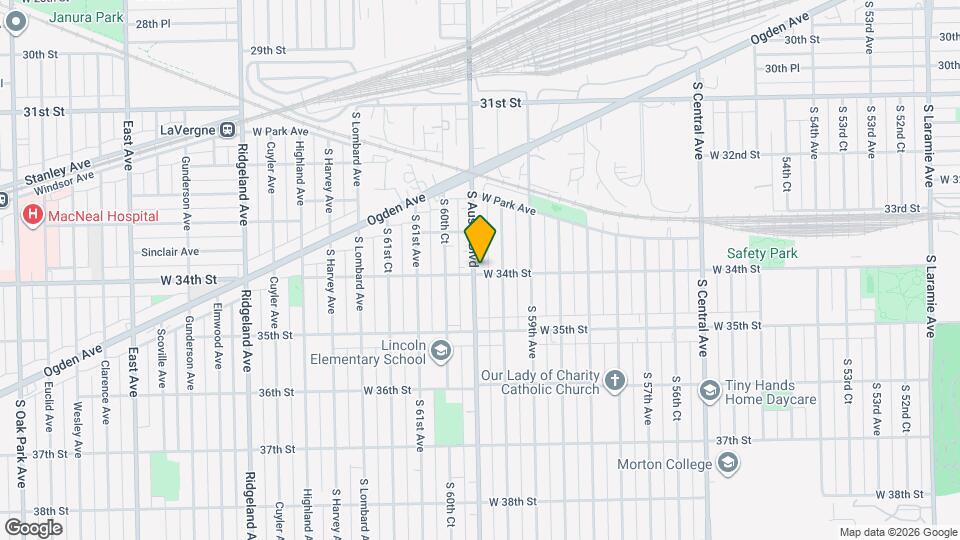 3327 S Austin Blvd Map and Location Details